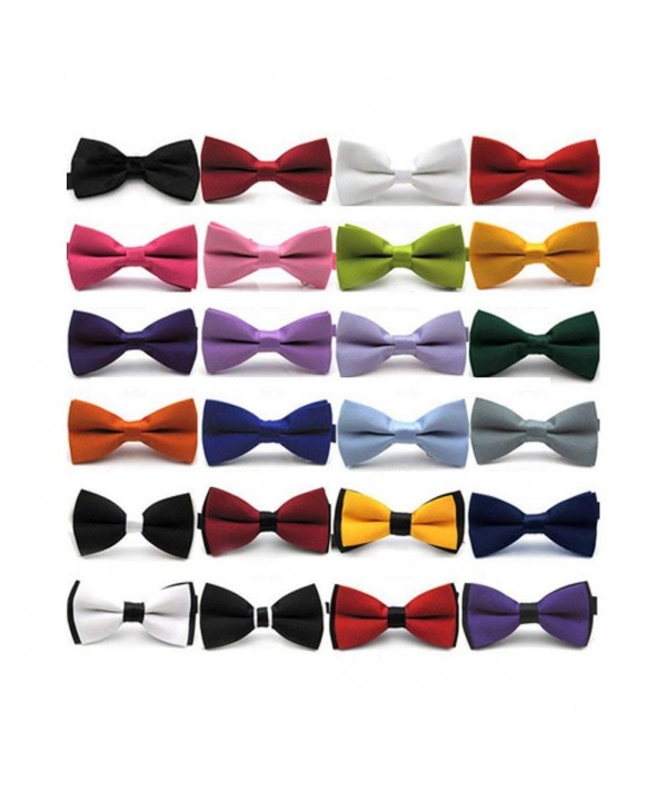 FoMann Tuxedo Solid Color Bowties