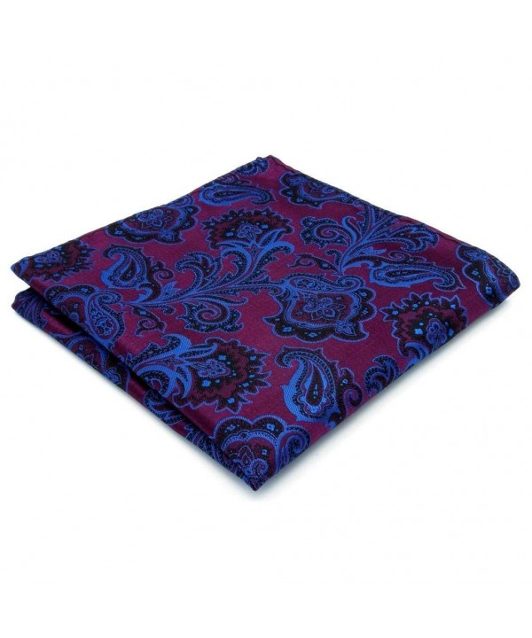 Purple Geomitric Handkerchieves Neckties KH13