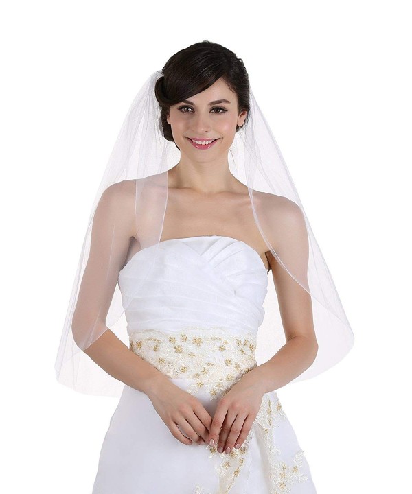 Plain Bridal Wedding Fingertip Length