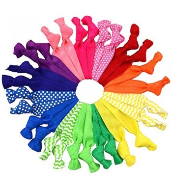 Bright Knotted Ponytail Holders Cyndibands