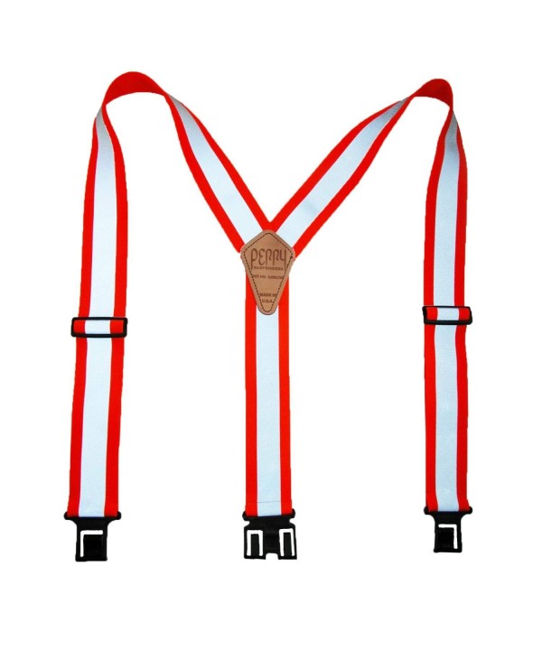 Perry Suspenders Elastic Reflective Orange