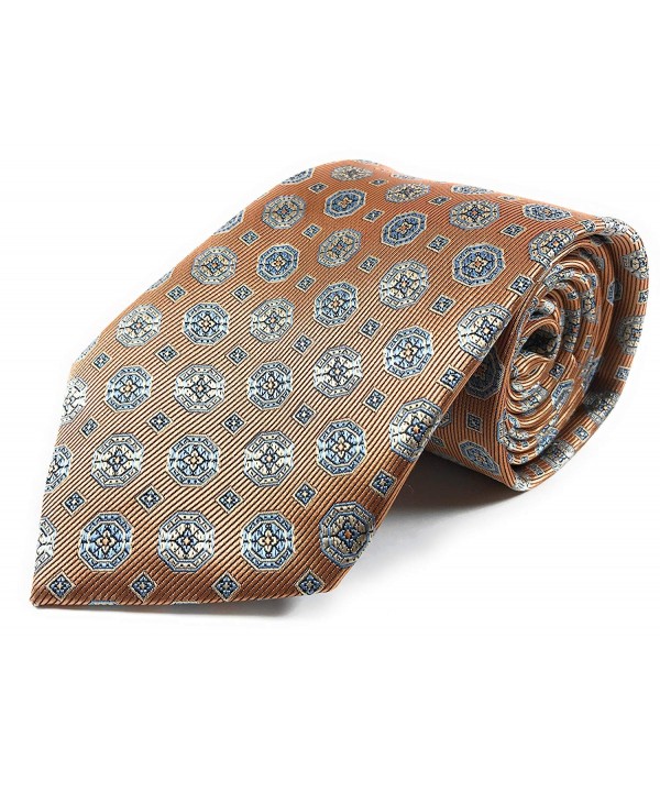 Bronze Orange Talisman Pattern Necktie