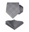HISDERN Stripe Handkerchief Necktie Pocket