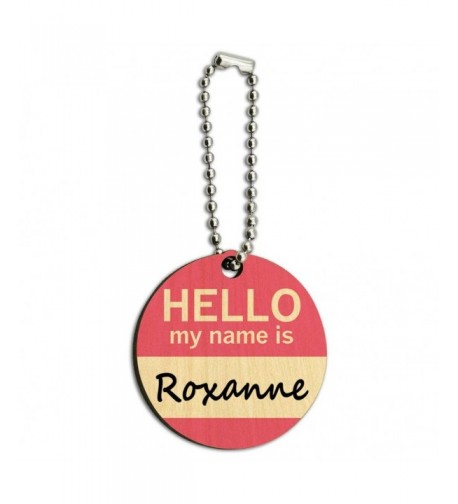 Roxanne Hello Wooden Round Chain