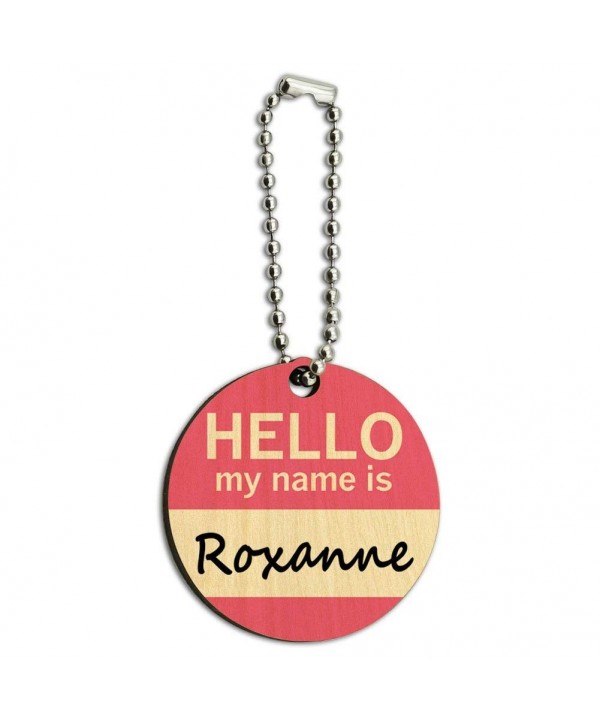 Roxanne Hello Wooden Round Chain