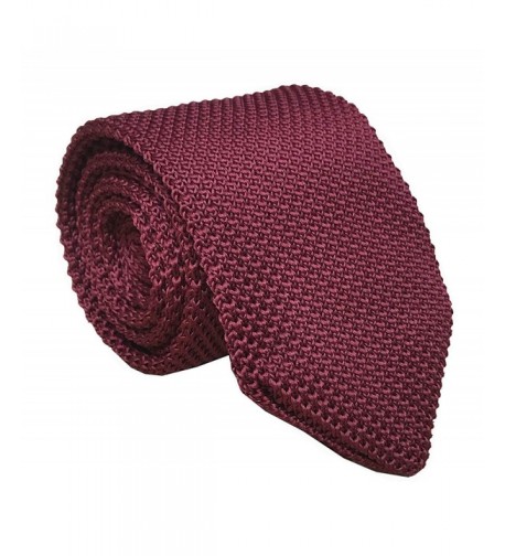 Designed Rosewood Textured Necktie Groomsmen