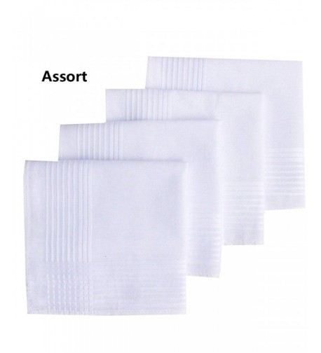Design Cotton Striped Handkerchiefs Hankies 43cm