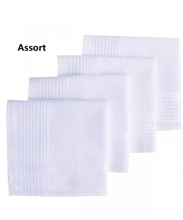 Design Cotton Striped Handkerchiefs Hankies 43cm