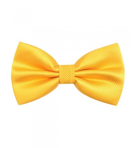 Mens Solid Formal Banded Yellow