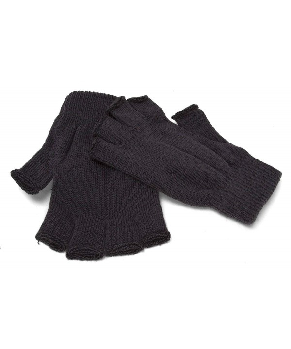 Purpose Fingerless Acrylic Gloves Charcoal