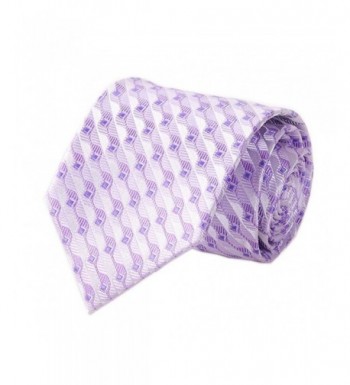 Purple Geometry Regular Business Necktie