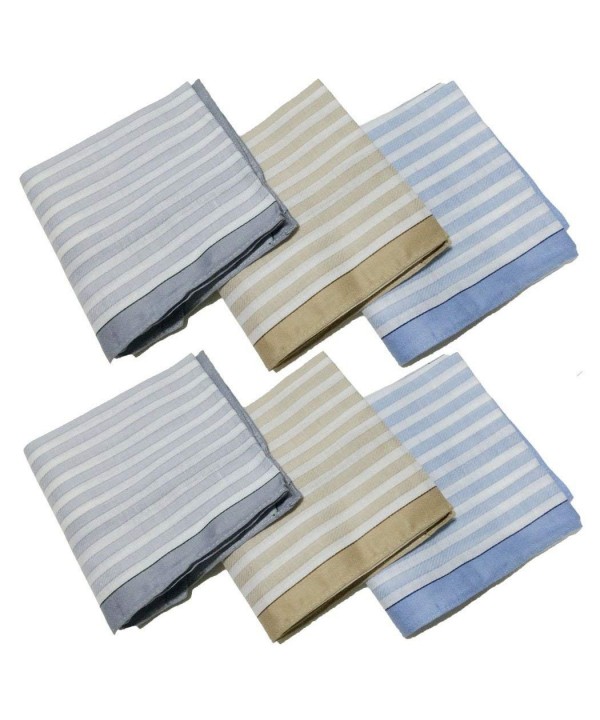 OWM Handkerchief Classic Striped Handkerchiefs