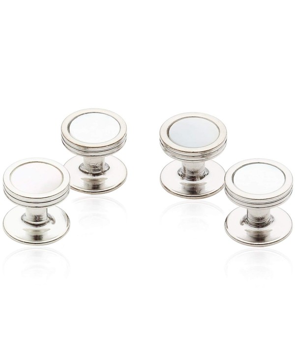 Cuff Daddy Mother Pearl Studs silver Tone