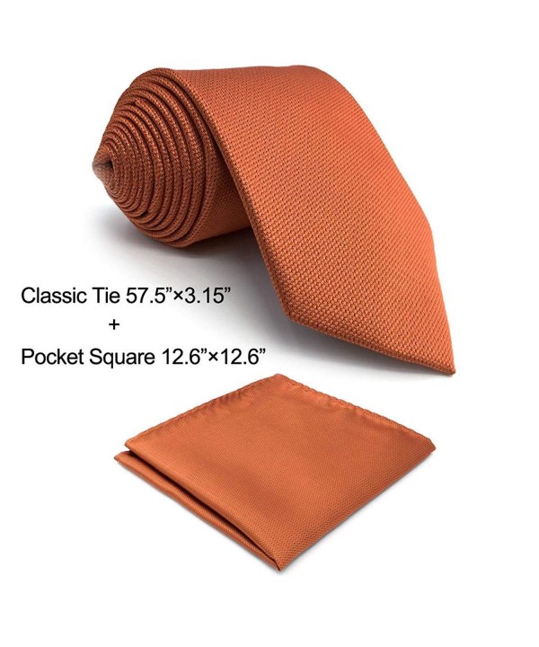 Shlax Solid Orange Neckties Business