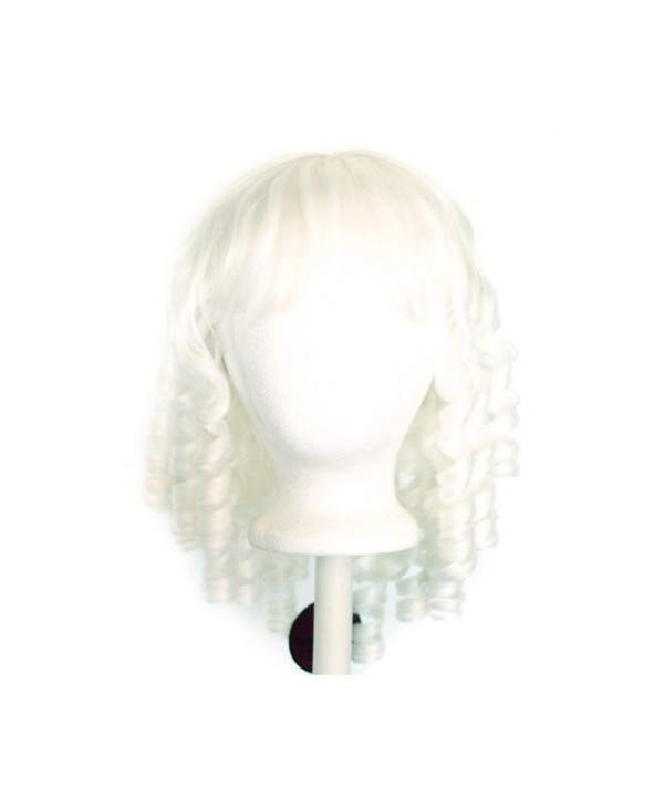 Risa White Ringlet Shoulder Length