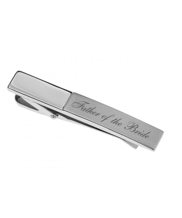 Personalized Silver Brushed Clip Engraved