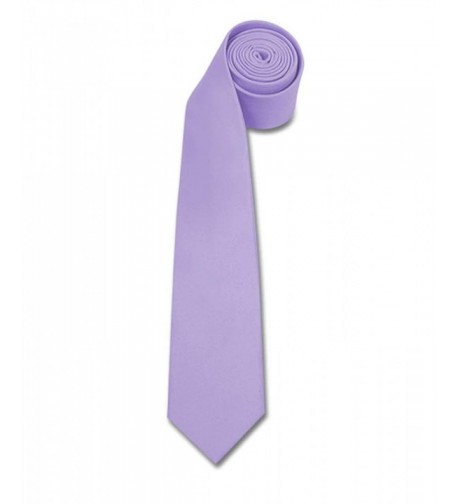boxed gifts Polyester Slim Tie Lavender
