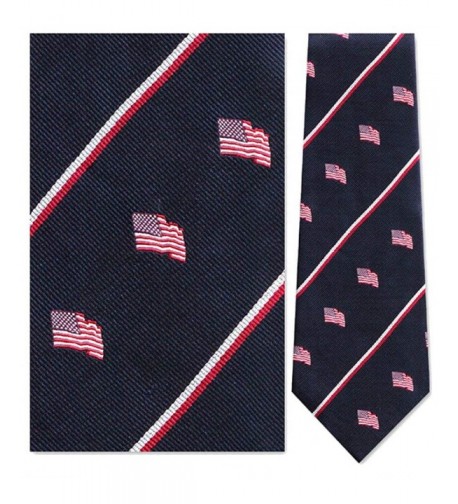 Mens 100 American Stripe Necktie