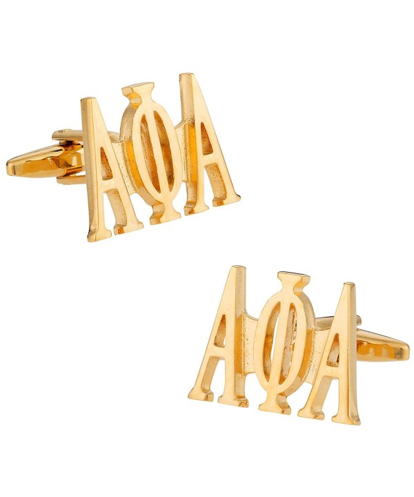 Cuff Daddy Alpha Cufflinks Gold Presentation