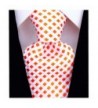 Checkerboard Ties Men Necktie Orange
