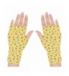 Women Fingerless Gloves Warmer Yellow