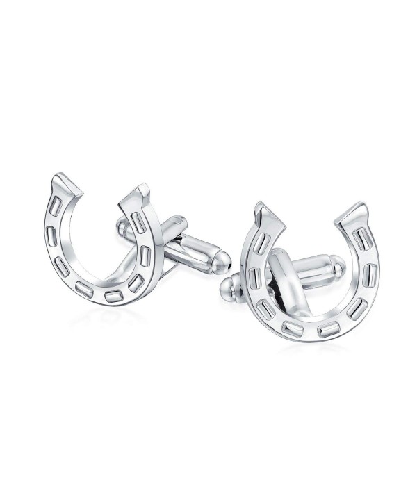 Bling Jewelry Stainless Equestrian Horseshoe