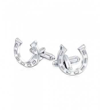 Bling Jewelry Stainless Equestrian Horseshoe
