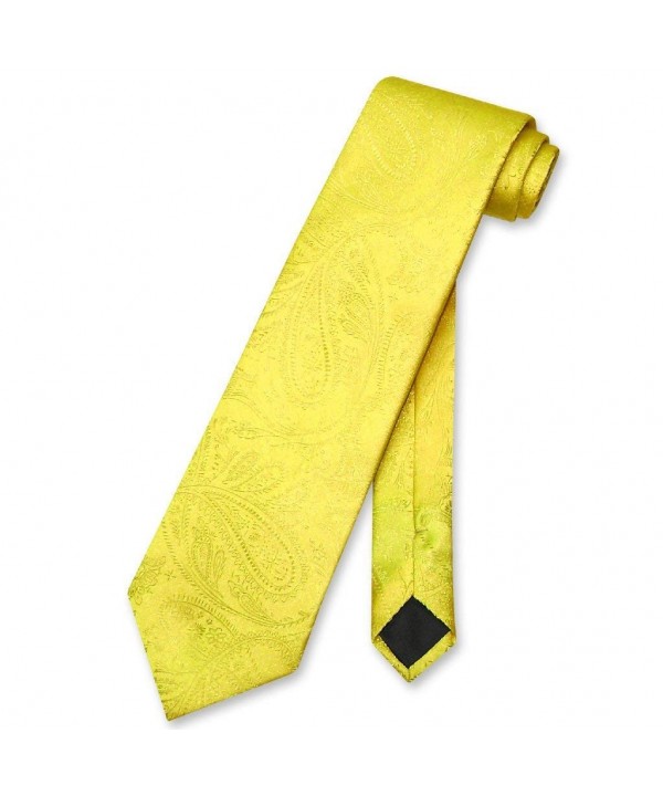 Vesuvio Napoli NeckTie YELLOW Paisley Vesuvio Napoli NeckTie YELLOW Paisley