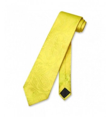 Vesuvio Napoli NeckTie YELLOW Paisley