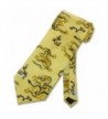 Mens Tie Dragon Golden Necktie