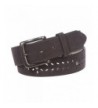 Womens Suede Perforated Studded Leather