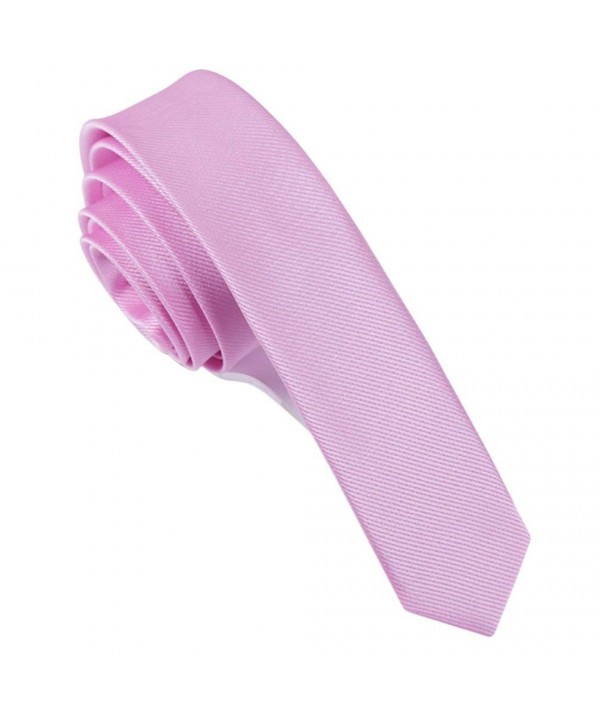 Kissvian Skinny Narrow Neckties Textured