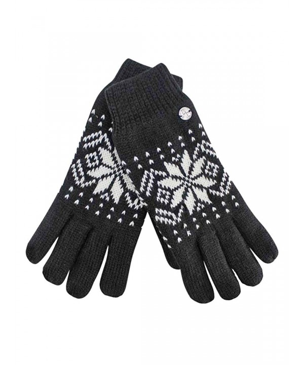 Black Thermal Insulated Winter Gloves