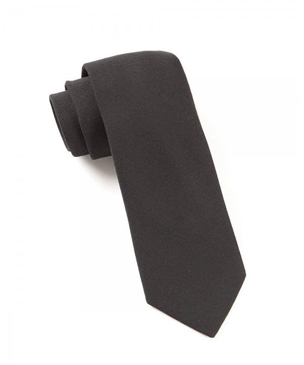 Tie Bar Wool Black Solid