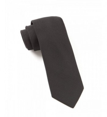 Tie Bar Wool Black Solid