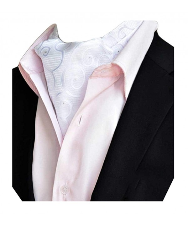 MENDENG Paisley Jacquard Cravat Neckties