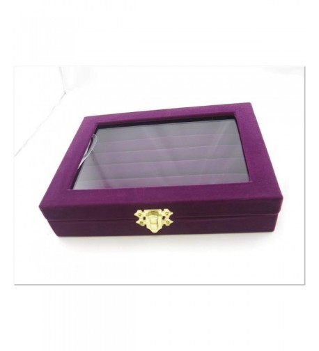 Purple Velvet Jewelry Display Cufflinks