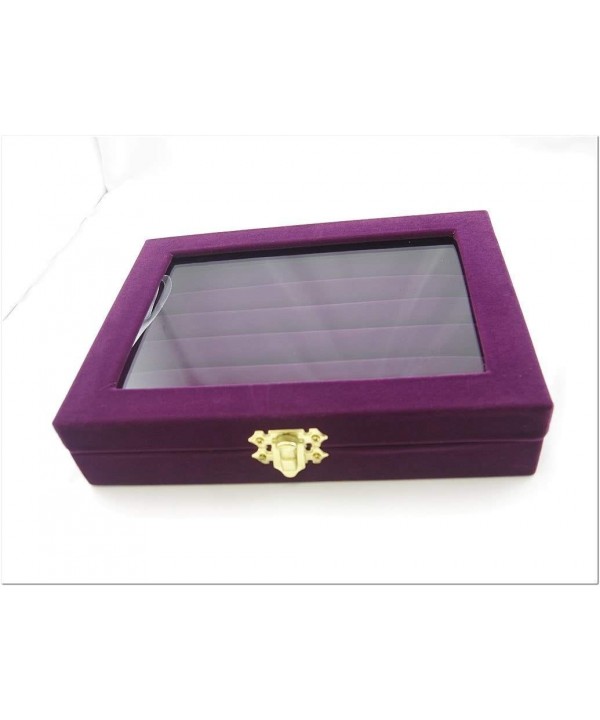 Purple Velvet Jewelry Display Cufflinks