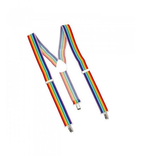 Rainbow Suspenders Durable Material Reinforced