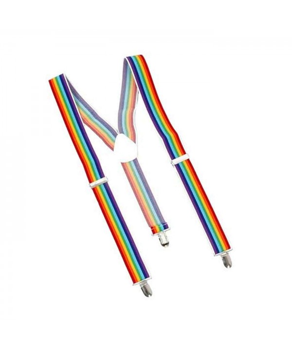 Rainbow Suspenders Durable Material Reinforced