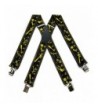 Black Yellow Worker Durable Suspenders