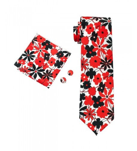 Hi Tie Allover Floral Necktie Cufflinks