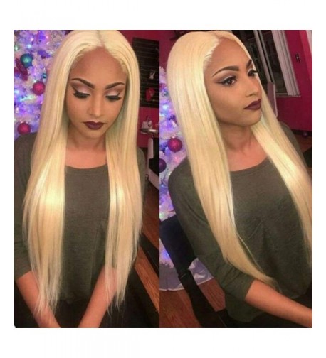 straight blonde middle synthetic glueless