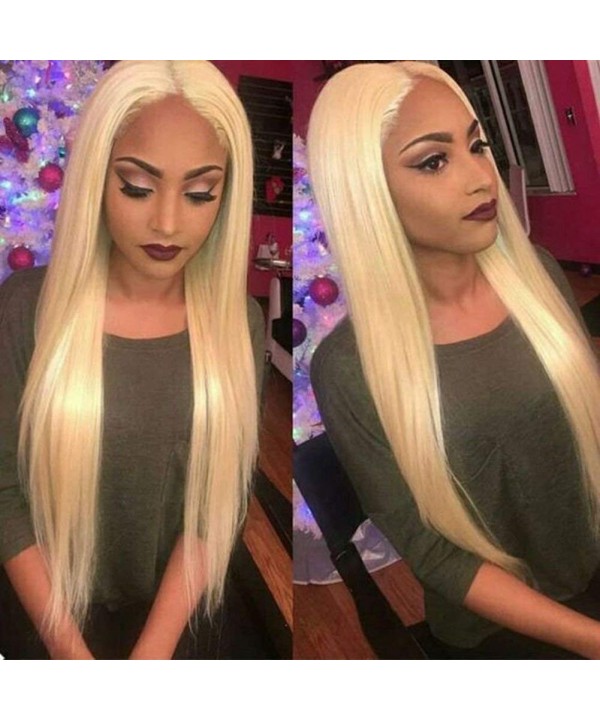 straight blonde middle synthetic glueless