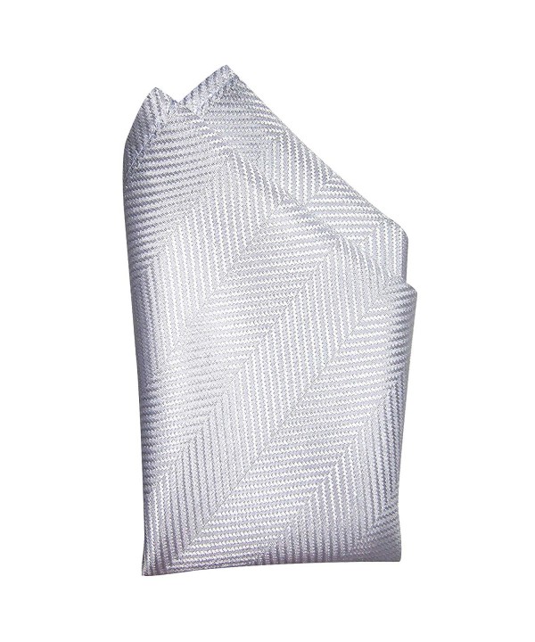 Light Grey Herringbone Silk Handkerchief