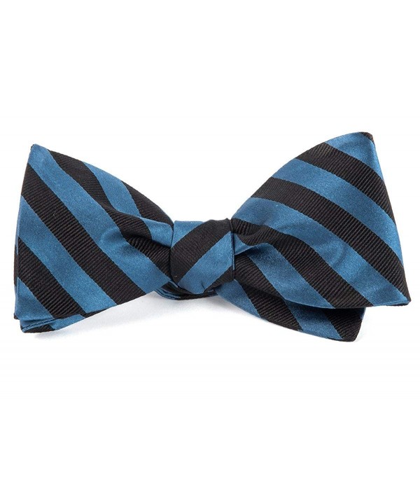 Woven Twill Stripe Whale Self Tie