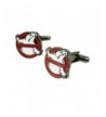 White and Red Ghostbusters Cufflinks