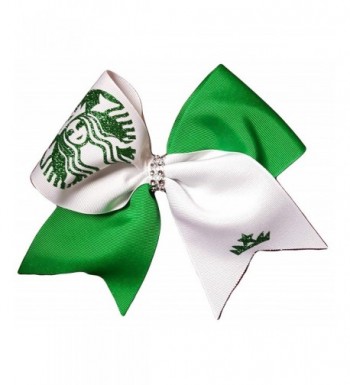 Cheer White green Starbucks Glitter