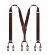 Sturdy Genuine Leather Suspender Coffee