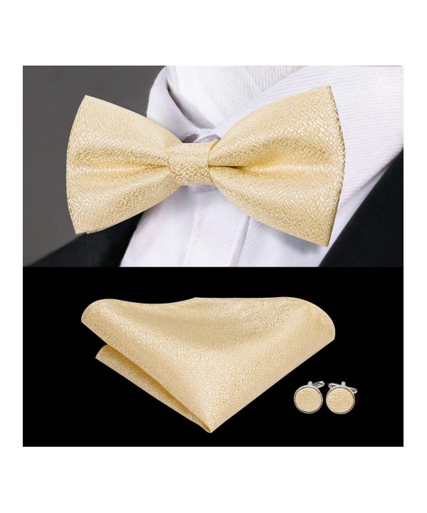 Dubulle Fashion Bowtie Cufflinks Champagne